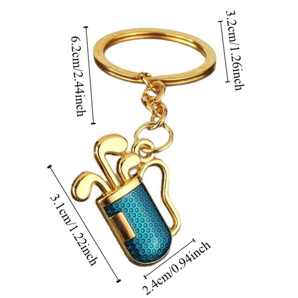 Classic Design Golf Keychain Creative Golf Pendant Key Holder  Couple Lover