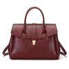 Large Capacity Tote Bag Women Stylish Everyday Shoulder PU Leather Zip Multi-Compartment Organizer
