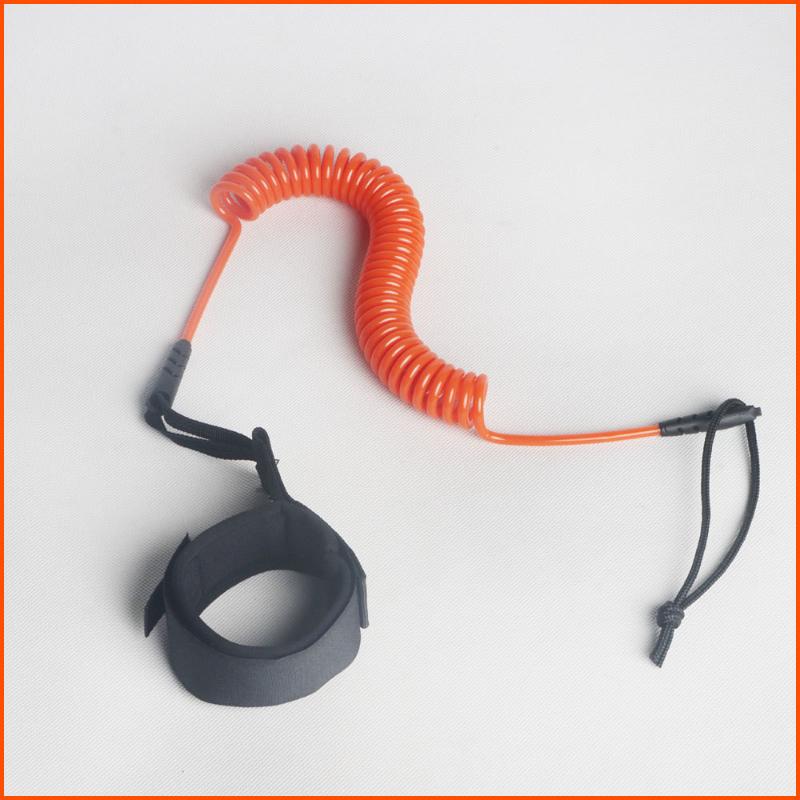 1Pc Surf Sup 10 Feet Ankle Leash Surfing Elastic Coiled Stand UP Paddle Board Leg Rope Surfboard Ankle Leash Surfing Accessories