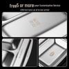 304 Stainless Steel 7-Compartment Dinnerware Set