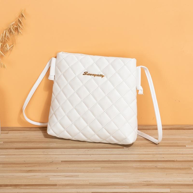 Women's Bag New Fashionable and Simple Shoulder Bag, Messenger Bag, Diamond Embroidered Small Square Bag