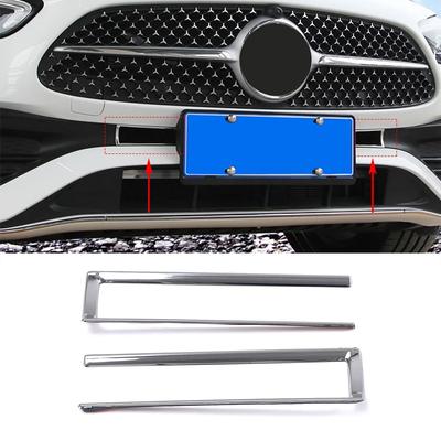 Para Mercedes Benz Classe C W206 C200 C260 C300 2024 2024 Placa de carro Entrada de ar Grade Moldura Capa Guarnição Decorar Lantejoulas