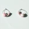 LOVUEE Pink Kitty with Pink Tulip Earrings