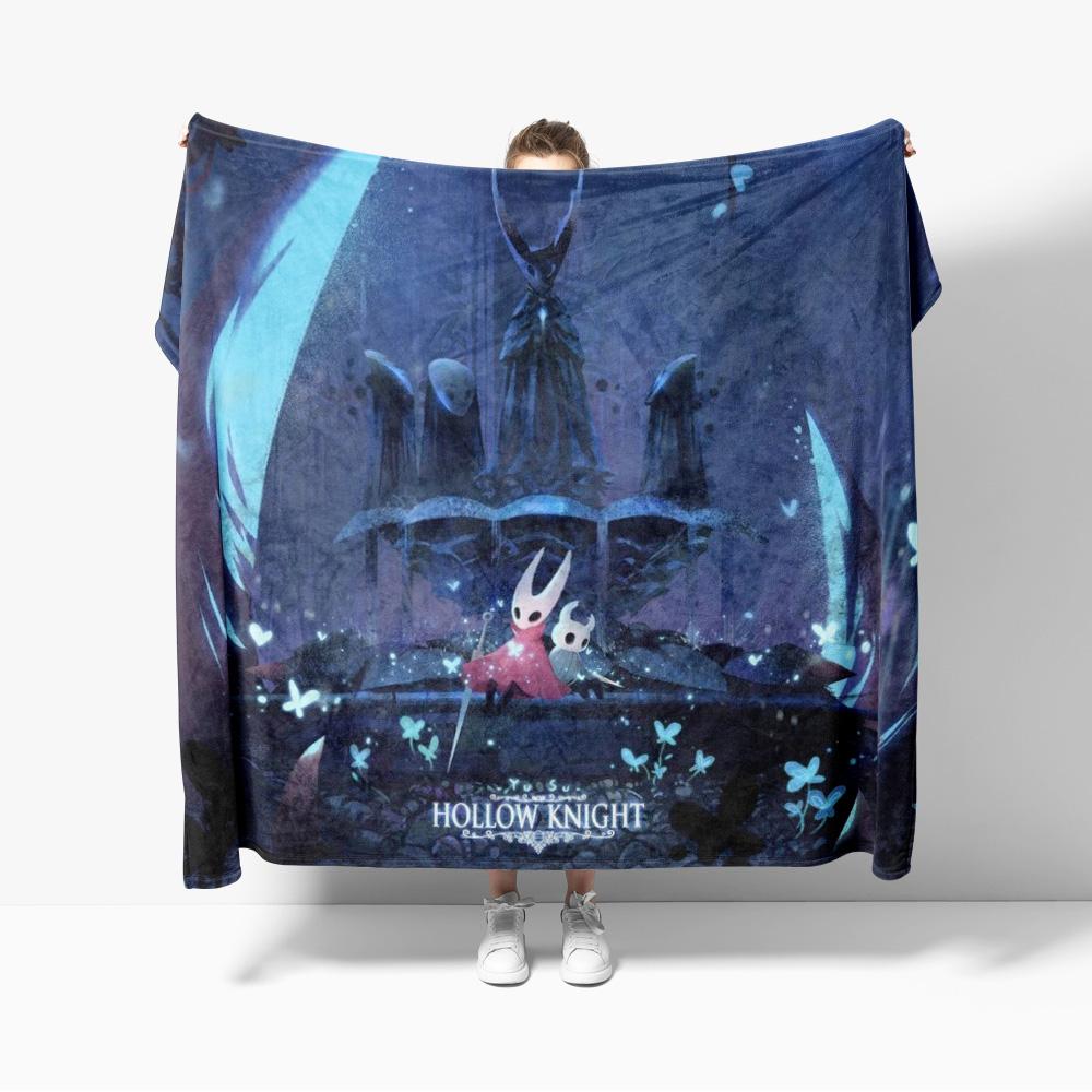 Hollow Knight Map Throw Blanket Gaming Map Blankets Soft Warm Flannel Blanket Bedding for Bed Living Room Home Sofa