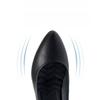 Work Shoes Single Order Shoes Women's Leather Shoes Pointed Toe Thick Heel Versatile Shallow Mouth Women's Shoes