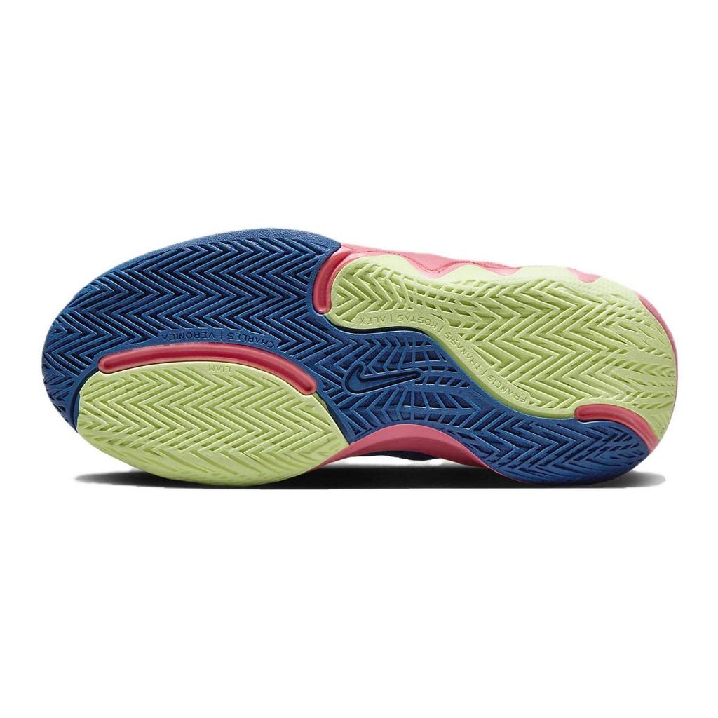 Nike GS Low Top Basketball Shoes Pink Multi-Color Big Kids' Shoes FQ8168-630