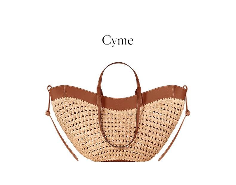 2025 Trendy Large Capacity Polish Straw Shoulder Beach Bag