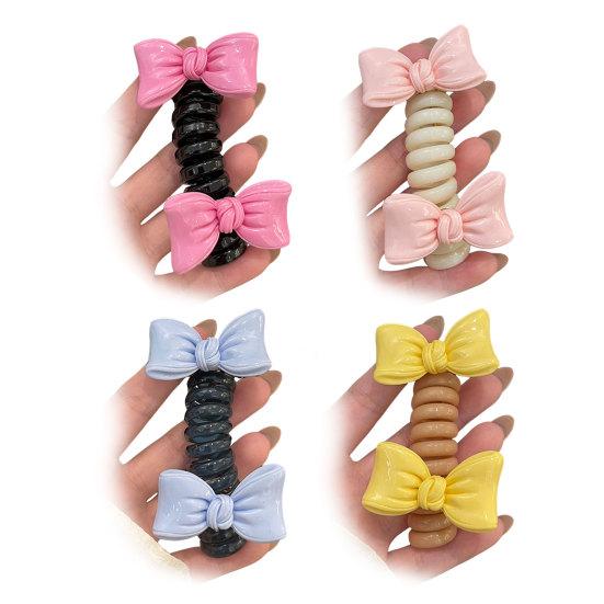 4Pcs Hair Rope Non-Damage Elastic Hair Ties Women Girls Reusable Non-Slip Bubble Braided Headband Hair Accessories