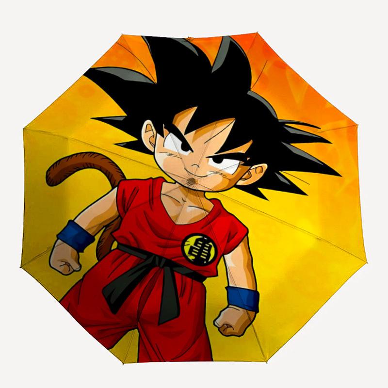 

1pc Goku Saiyan Automatic Open/Close Folding Umbrella, Windproof 8-Rib Construction, Lightweight Travel Umbrella, Ideal Gift 17