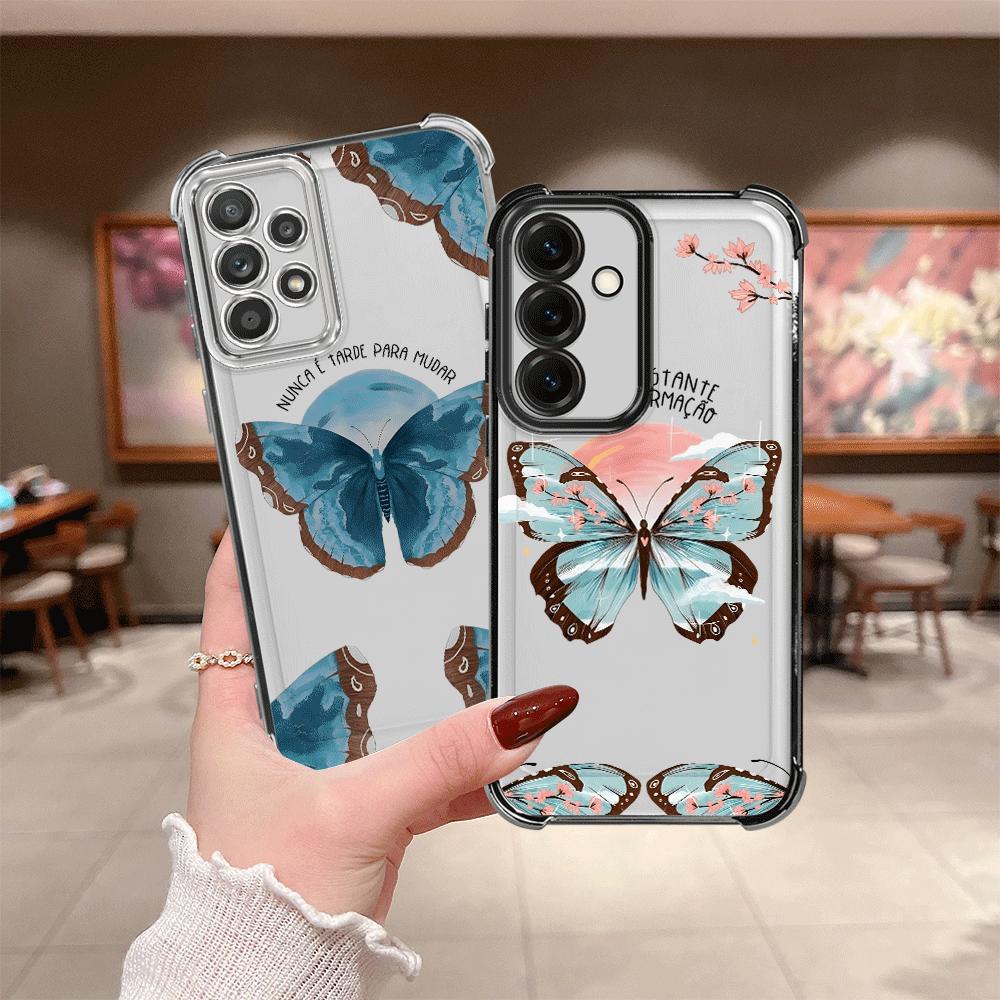 Case for Samsung Galaxy A26 A33 A21s A24 A15 A16 A13 A25 A52 A17 A35 A36 Phone Cover Creative Butterfly Art