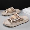 Fashion CYYTL Mens Slippers Casual Summer Outdoor Beach Shoes Sandals Walking Slides Comfort Lightweight Luxury Designer Leather Fashion