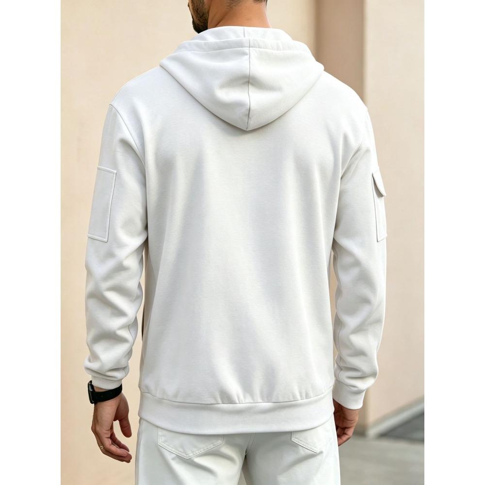 Men's autumn new fashion zipper cardigan jacket sports and leisure hoodie