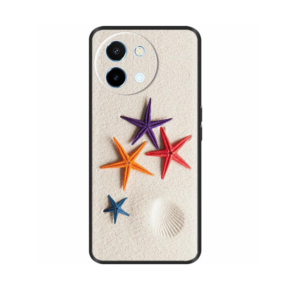 For Vivo Y38 5G Phone Case Cute Fashion Heart Flowers Cases For Vivo Y18 Soft Silicone Bumper Cover For Vivo Y18E Fundas Shells
