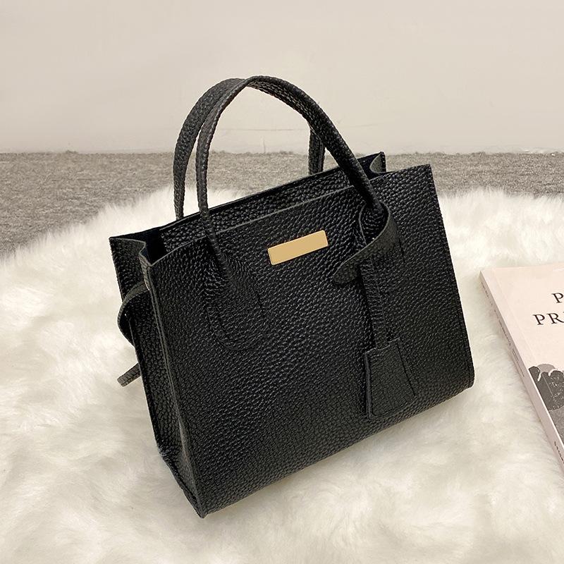 Damenhandtasche, Handytasche, Kosmetiktasche, kleine Einkaufstasche mit Litschi-Muster.