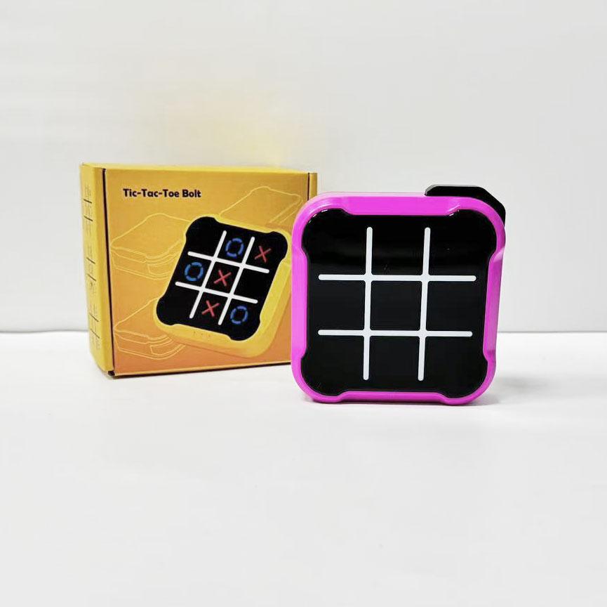 Tic Tac Toe Game Barn Elektroniske Leker Noughts and Crosses Game Memory Training Infinite Bærbare reisespill for barn Voksen