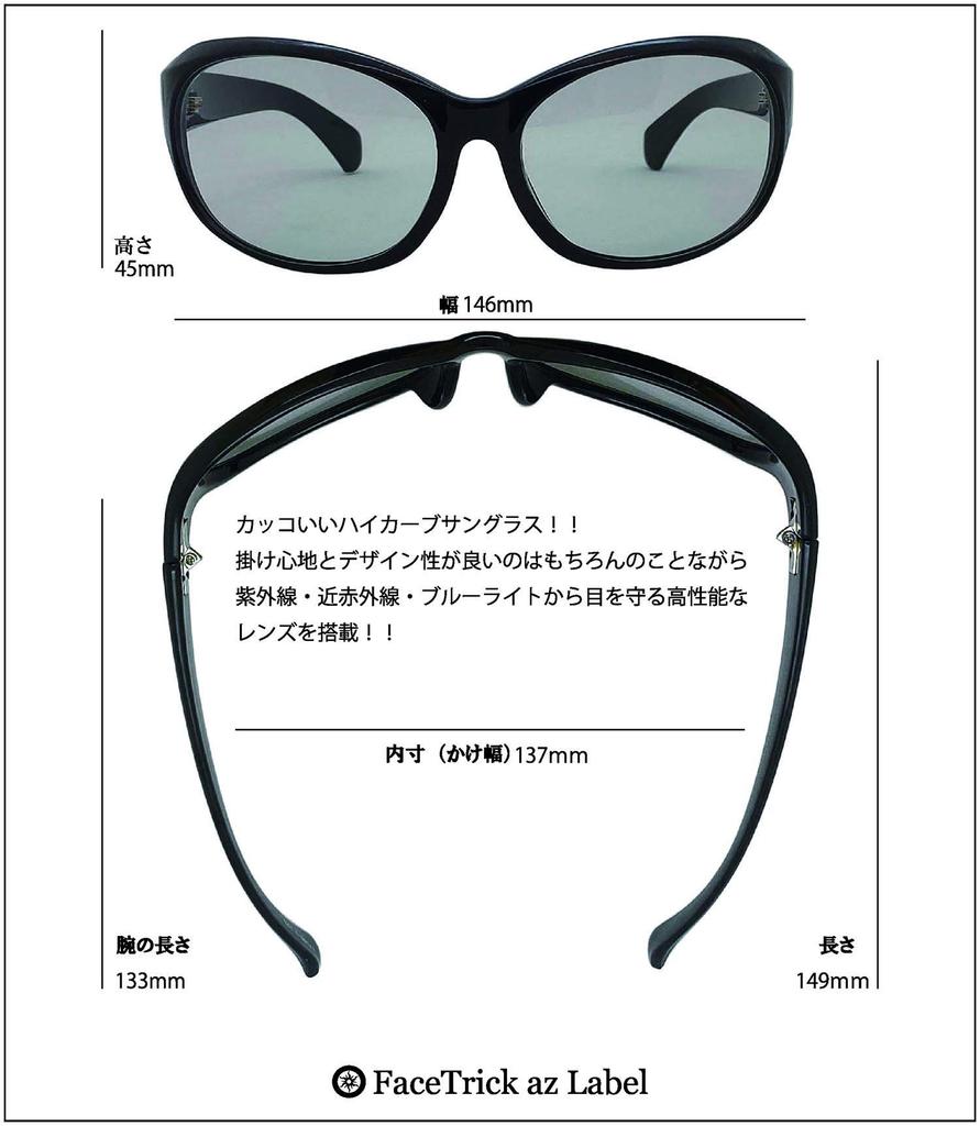 az UV Protection Near Infrared and Blue Light High Performance Lenses from Sabae Clear Gray Green [FaceTrick Label] Sunglasses, Protection,