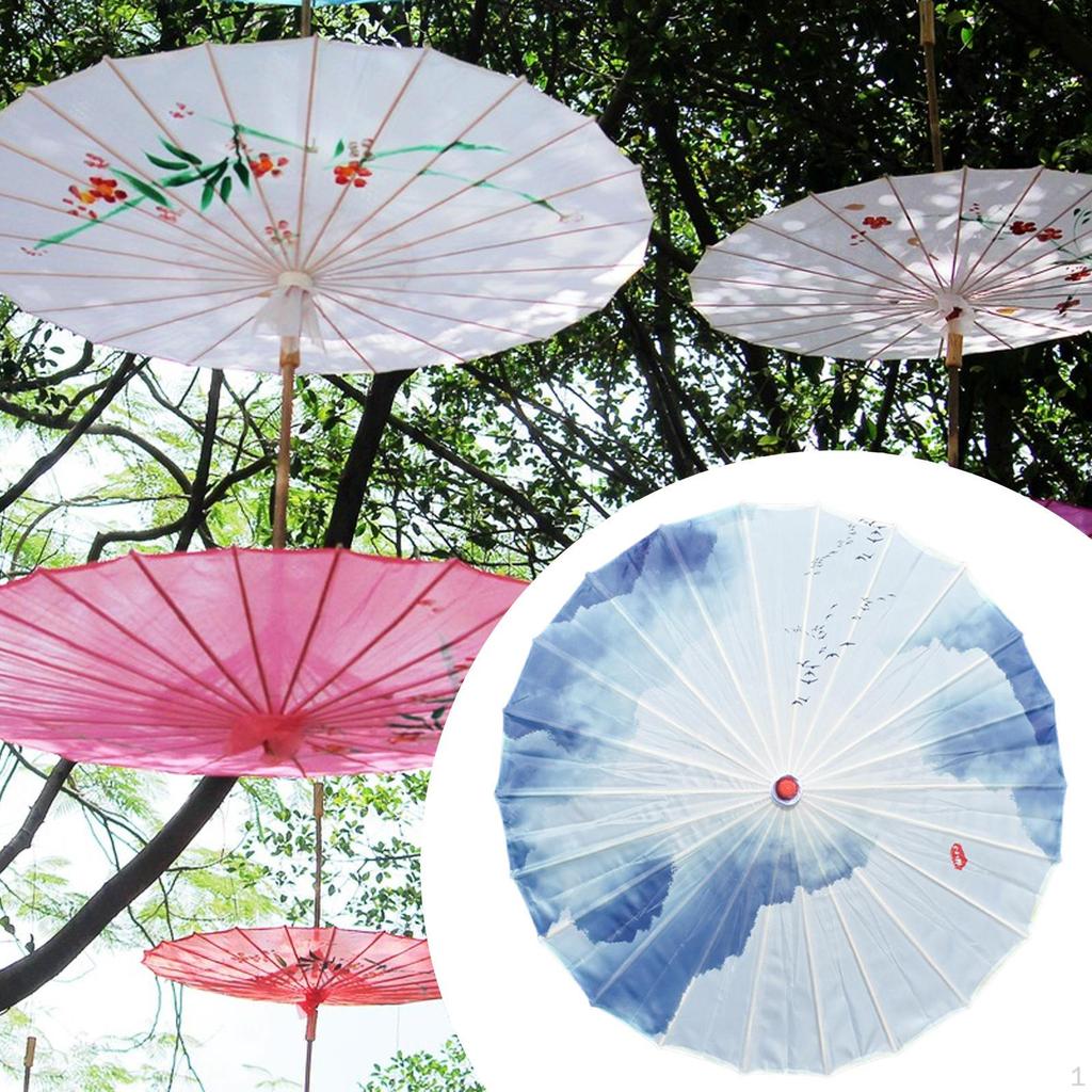 Oiled Parasol Chinese Japanese Oil Paper Umbrella for Photo Prop