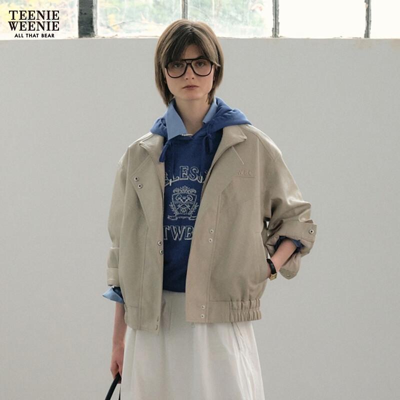 

Teenie Weenie Women s Bear Letter Loose Fit Jacket S