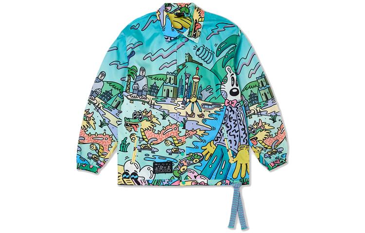 Li Ning X STEVEN HARRINGTON Skateboard Jackets Unisex Green Lapel Moderate Other AFDR797-3 L