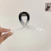 Black And White Gradient Hair Clip Ink Style Hairpin Chinese Style Elegant Temperament Women Hair Clamp Fashion Hair Accessories