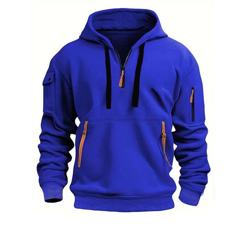 New men s zipper hooded sweaters with pockets for sports and active leisure stylish everyday wear for spring and autumn hooded sweaters sweatshirts S 1929₽