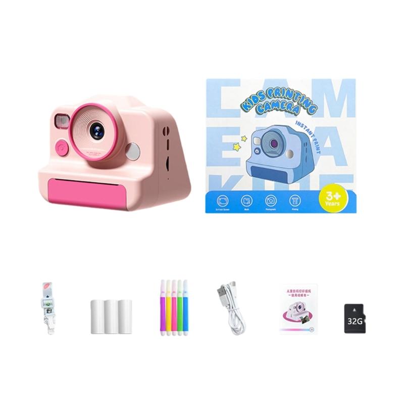 High Resolution Children's Digital Camera with Double Lens 4800W Pixels and Instants Thermals Printing for Creative Expression and Photo Memory
