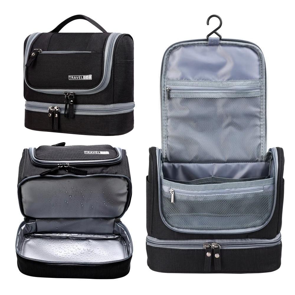 Multifunctional Hanging Makeup Bag Solid Color Toiletry Bag Cosmetic Organizer  Personal Care