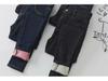 Plush High-Waisted Slim Fit Winter Jeans for Women - Korean Style Pencil Pants