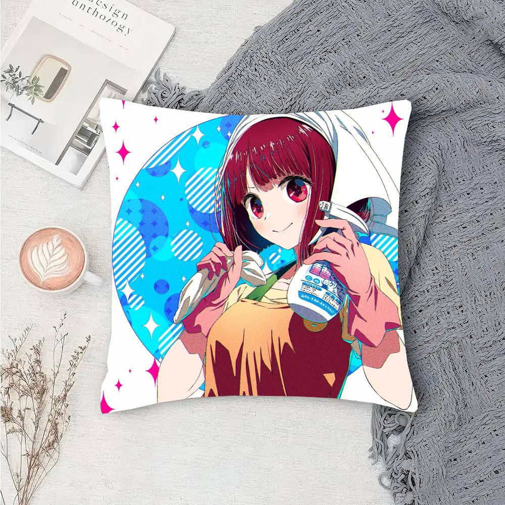 Arima Kana Anime OSHI NO KO Pillow Case Sofa Cushion Cover Room Home Decoration