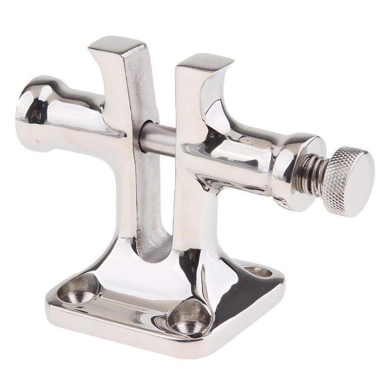 316 Stainless Steel Split Bollard & Captive Locking Pin with 2.40 x 2.40 inch Base Plate for Marine Boat RV