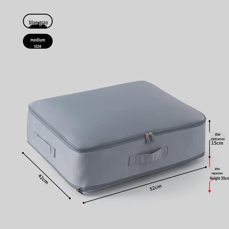 Large Capacity Compressible Storage Bag for Quilts and Jackets