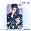 Thai Star PP Lin Yikai Konzert Support-Abzeichen: Lasergeschnittenes quadratisches Broschenornament