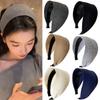 Wide Knitting Cotton Wrap Heandbnd For Women Sport Hairbands Girls Hairband Hoop Female Hair Accessories Headwear