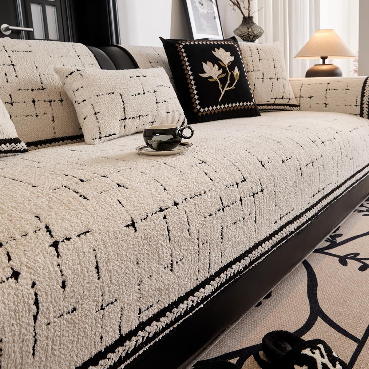 

Весна и Осень Новая Плюшевая Подушка для Дивана Осень Продвинутый Смысл Цельная Прямая Нескользящая Подушка Чехол для Дивана Полотенце 90 * 160cm single pack