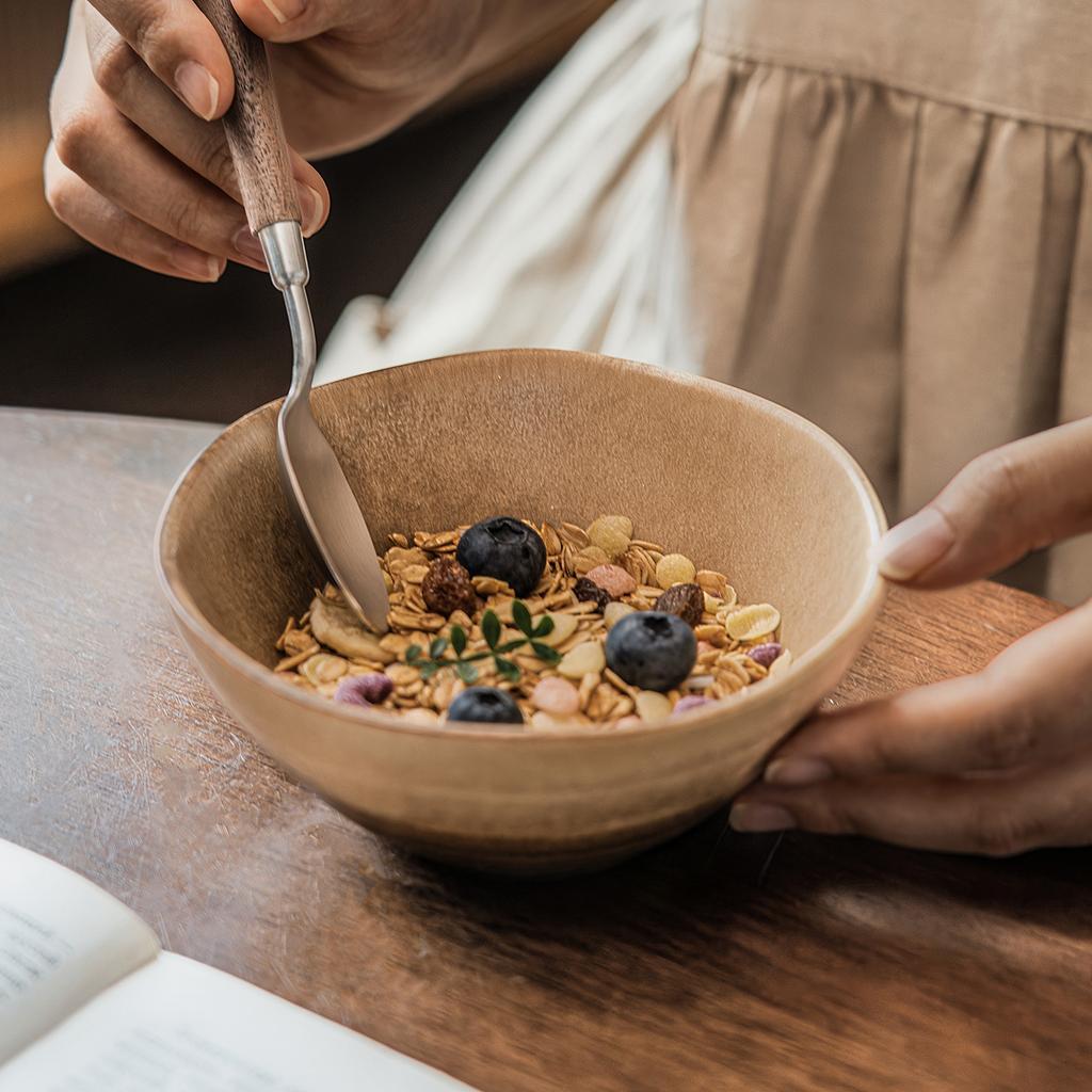 Rice Bowl Japanese Style Wind Kiln Ceramic Bowl Retro Tableware Bowl Household Small Bowl Eating Bowl Round Dessert Bowl