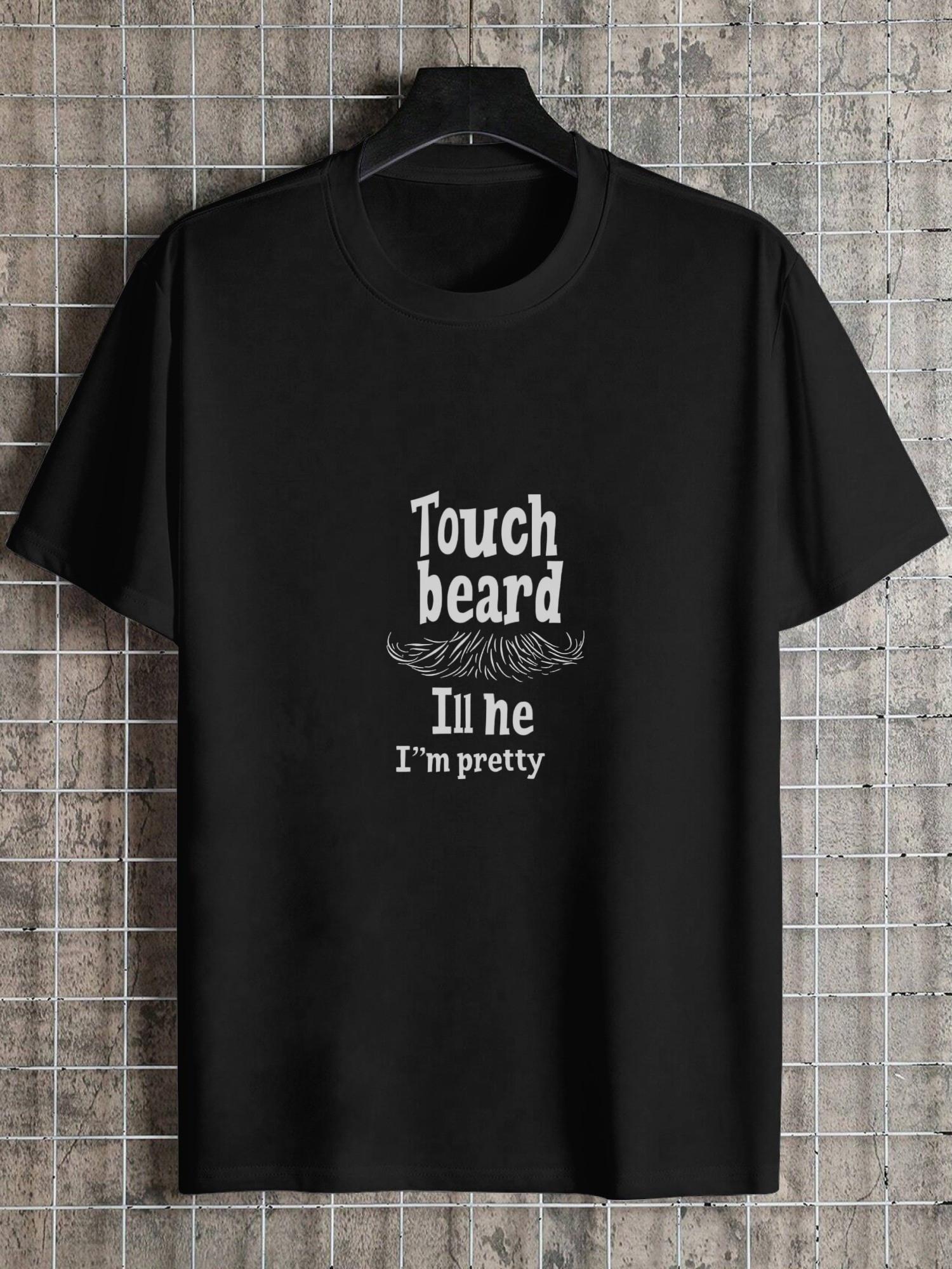 1pc Beard Funny Quote Black T-shirt S