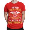 Never Underestimate An Old Unisex With A Motorbike Humorous Biker Tee For Unisex Perfect Gift For Motorbike Enthusiasts Fashionable