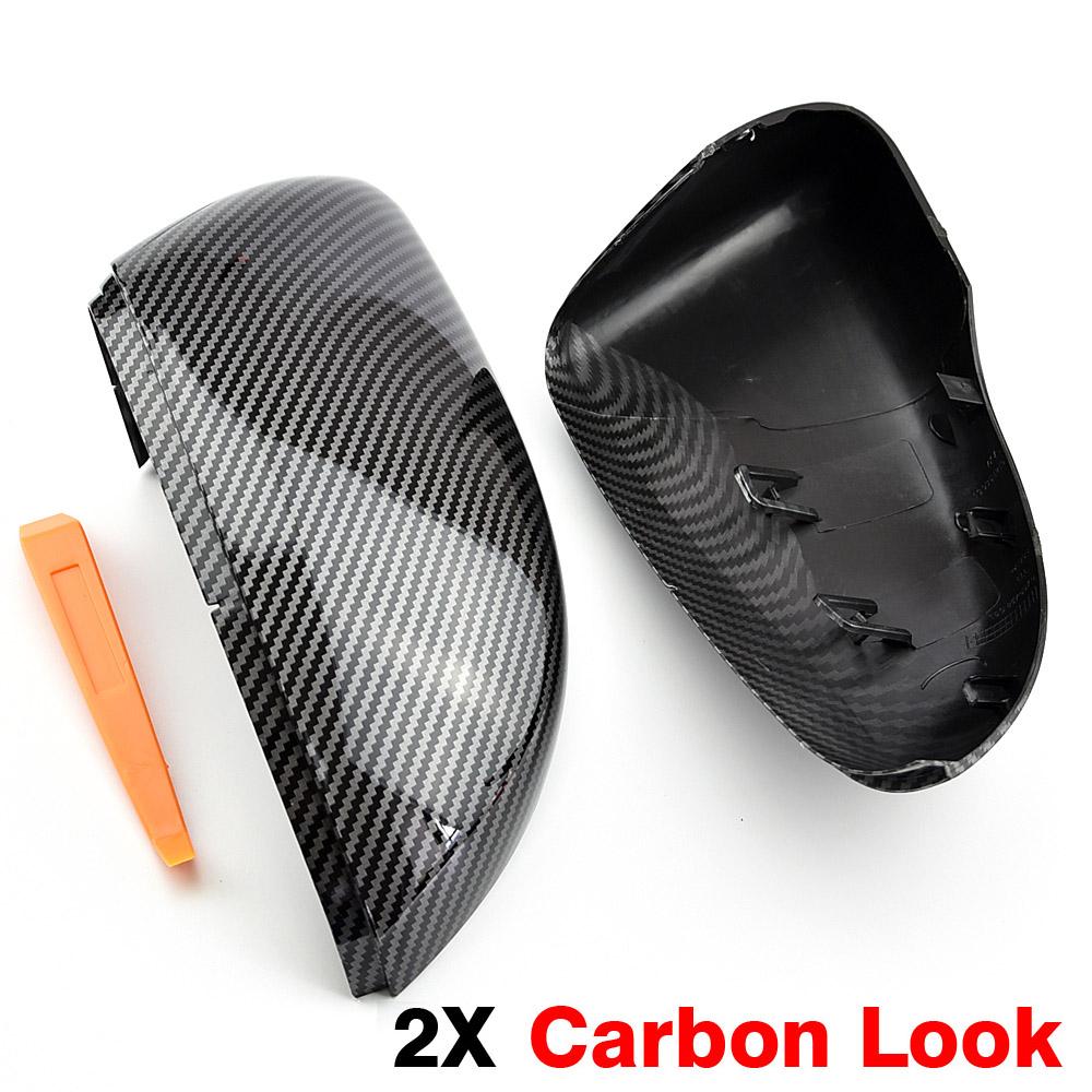 Rear Mirror Cover Wear Resistant Glossy Compact Durable Rearview Mirror Shell 5K0857538 5K0857537 for VW Golf 6 MK6