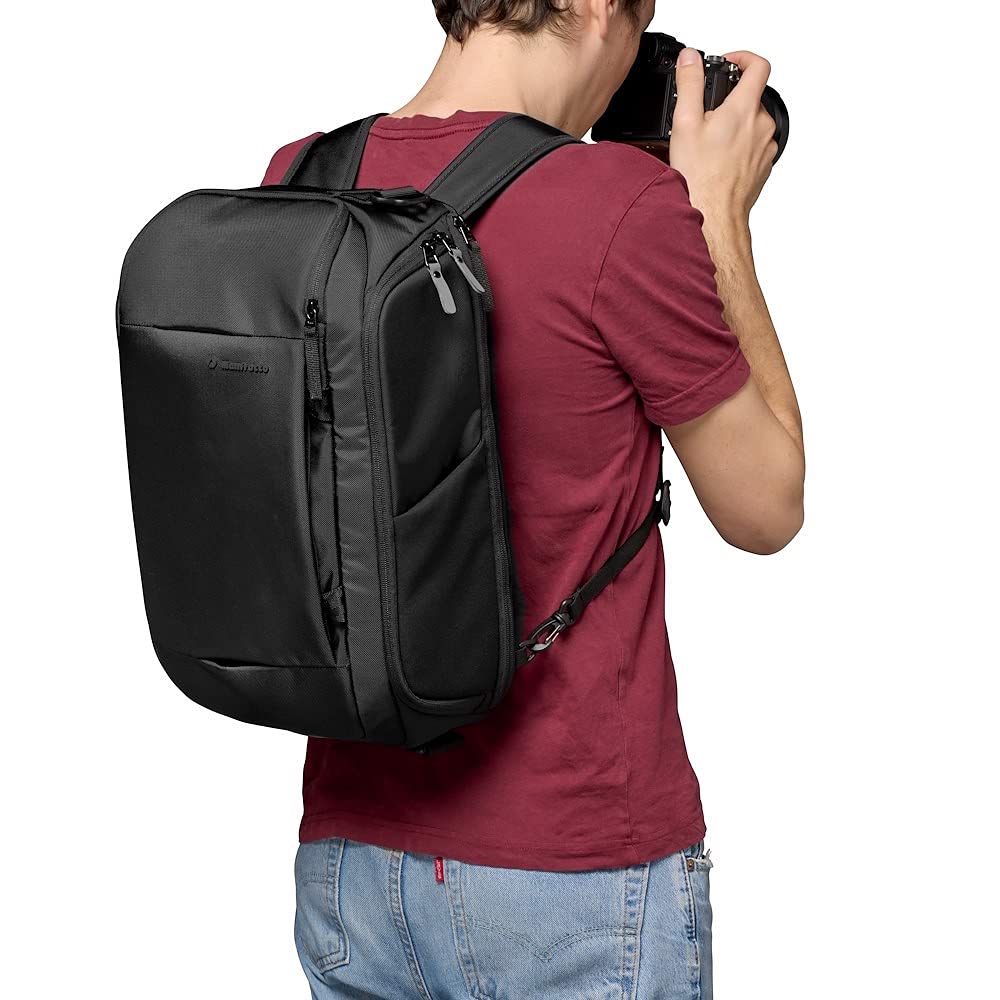 Kamera-Rucksack Advanced Hybrid Backpack M III Stativ-Halterung für kleine Stative Wasserabweisendes Material Regenschutz im Lieferumfang enthalten MB [Manfrotto] MA3-BP-H
