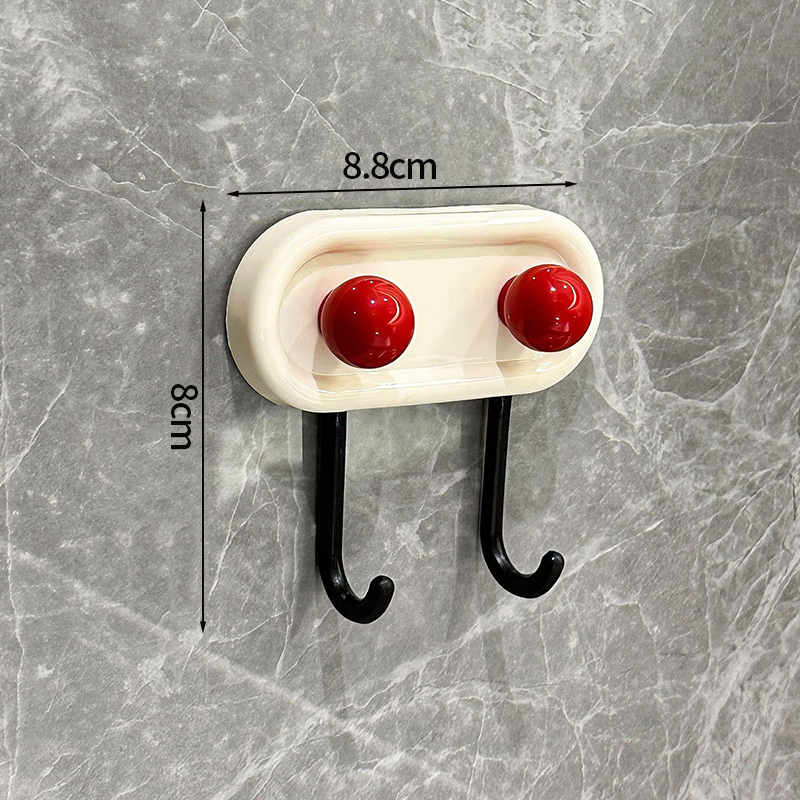 Adhesive Wall Hook Dopamine Adhesive Hooks Durable Simple Stable Wall Hook Bathroom Storage Accessories Room Door Coat Hooks