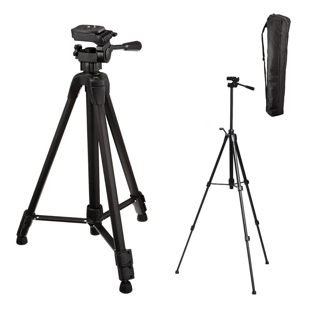 HAKUBA Aluminum Tripod Black Lightweight Quick Shoe Function Total Height 151cm Attaches To Convenient for Smartphone Photography and Video Storage