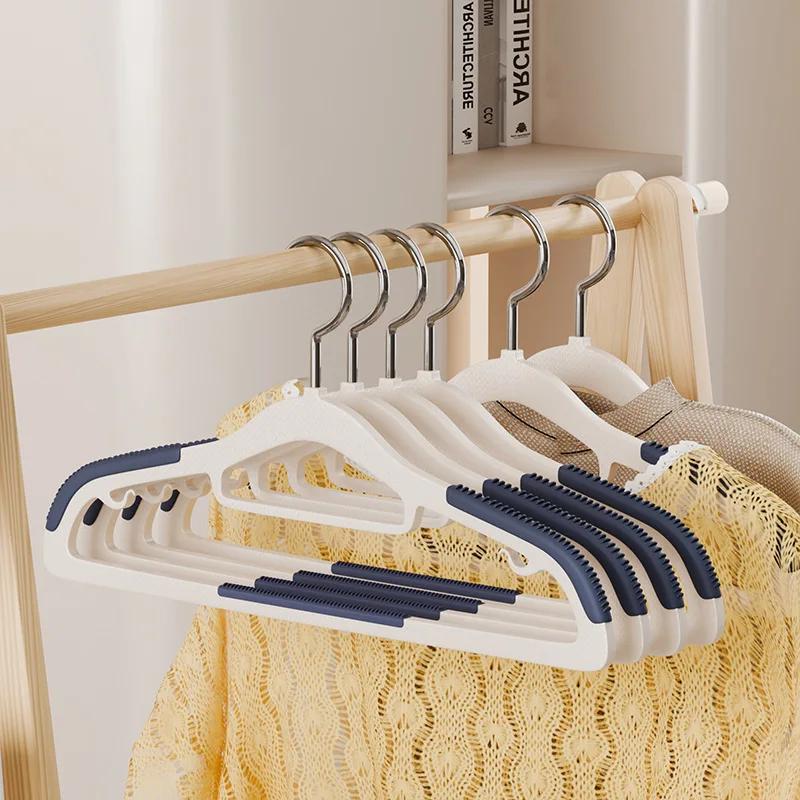 

10pcs Non-Slip Coated Metal Suit Coat Hangers Heavy Duty Clothes Hangers Metal Shirt Jacket Hanger with Round Notches for Dress 40cm