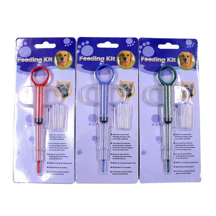 Push-Type Pet Medicine Feeder Syringe for Cats and Dogs