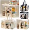 Transparent Travel Clothing Storage Bag PVC Toiletry Bag Summer Swimming Beach Bag