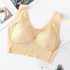 Reggiseno da Donna con Spalline Larghe in Pizzo Senza Cuciture Morbido Traspirante Stile Canotta Reggiseno Imbottito Push Up Reggiseni Elasticizzati Biancheria Intima da Donna