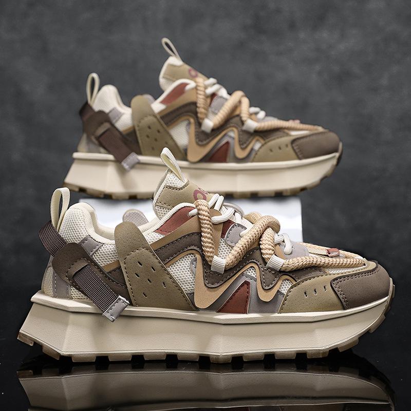 

2025 new men s shoes new casual versatile sports leisure, board shoes popular trendy shoes 11009 44 бежевый