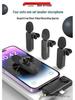 Cross-Device 4-in-1 Wireless Lavalier Microphone with Digital Display for Streaming, Shooting, Recording, & Noise Reduction (Model: H8/H12/H18/H19)