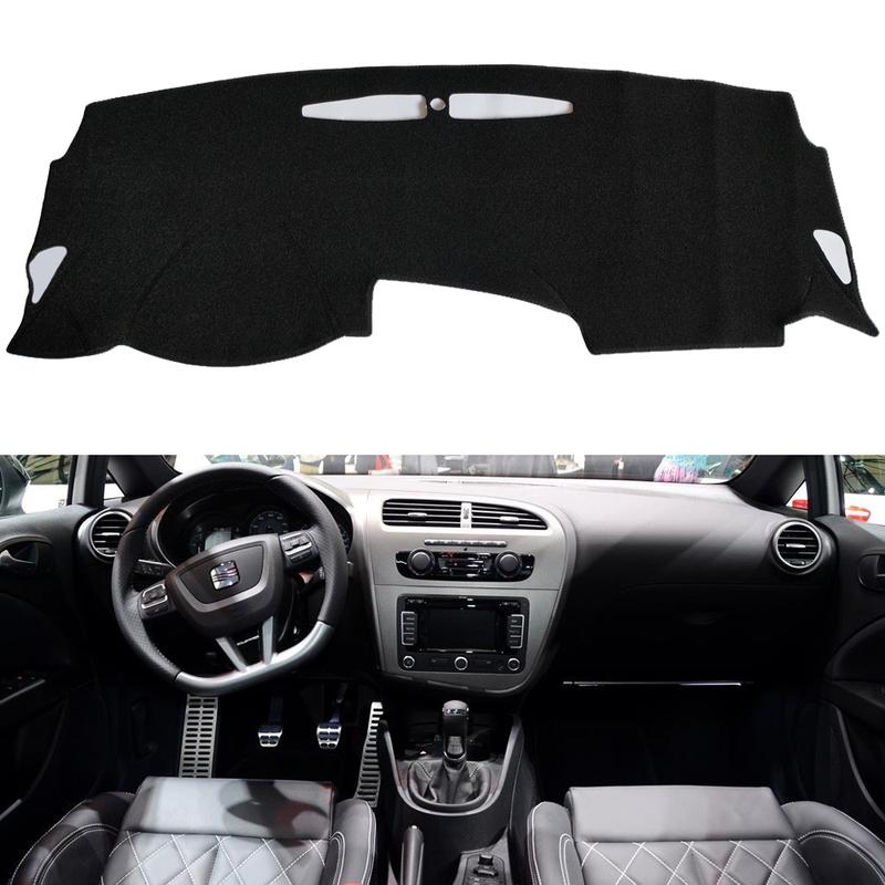 Car Interior Decoration Dashboard Cover Carpet Cape For SEAT LEON 2009-2012 Sun Shade Pad Carpet Mat