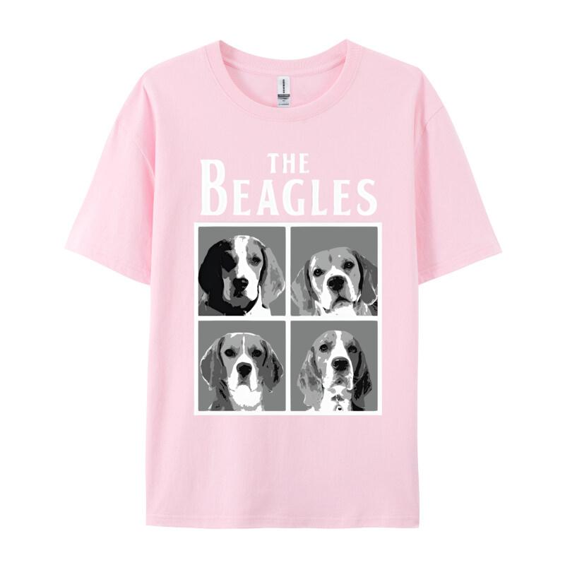 Cute Beagle Dog Tshirt The Beagles Animal Lover Tshrit Unisexs Cotton Tshirt Birthday Short Sleeve 2024 Fashionable Top Tees