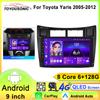 Intelligent Screen 2din Android 13 Car Radio Multimedia Video Player for Toyota Yaris 2005-2012 GPS Carplay Auto RDS